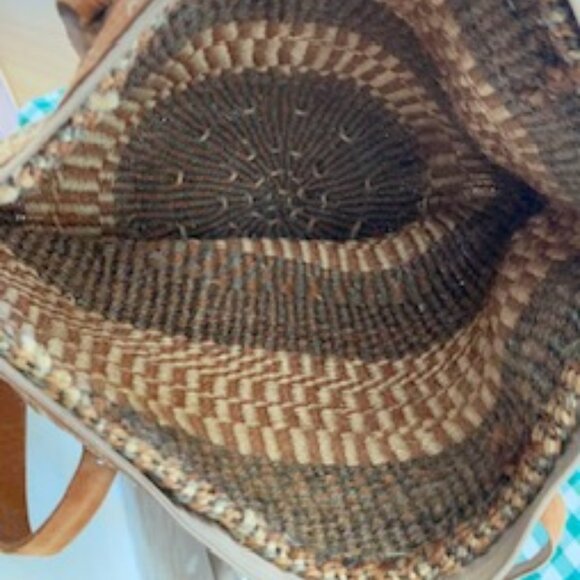 Jute and Leather Handmade Shoulder Bag - Picture 6 of 6